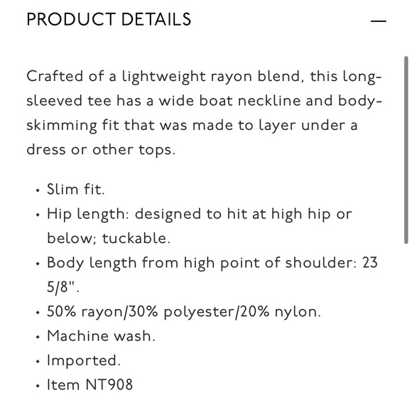 NWT MADEWELL Boatneck Long Sleeve Tee XS - Picture 8 of 8